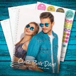 Our Big Day Custom Photo Wedding Planner<br><div class="desc">Wedding planner with your favourite photo on the front - personalised with your details in chic lettering. Planner includes monthly and weekly layouts,  12 months,  60 pages with laminated soft cover front and back covers.</div>
