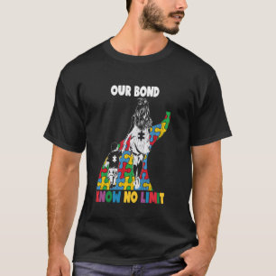 Our Bond Mother Son Autistic Kids Boys Autism Awar T-Shirt