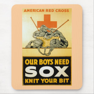 Our Boys Need Sox ~ Knit Your Bit Mouse Mat