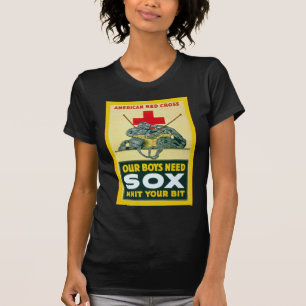Our Boys Need Sox ~ Vintage World War 1 T-Shirt