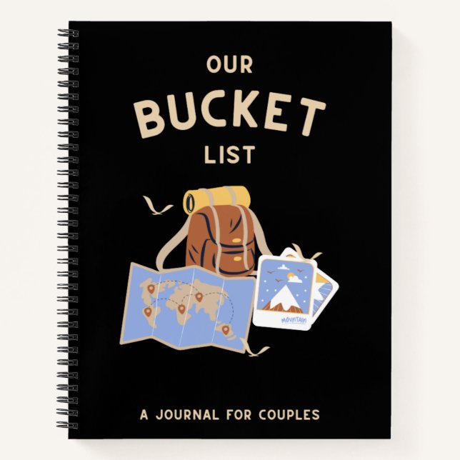 Our Bucket List A Journal For Couples Memory Book  (Front)