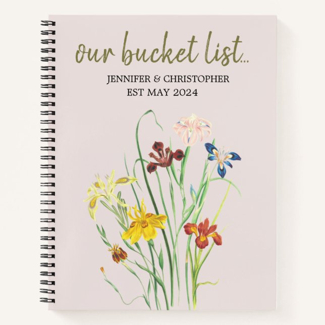 Our Bucket List Couples Adventure Keepsake Journal (Front)