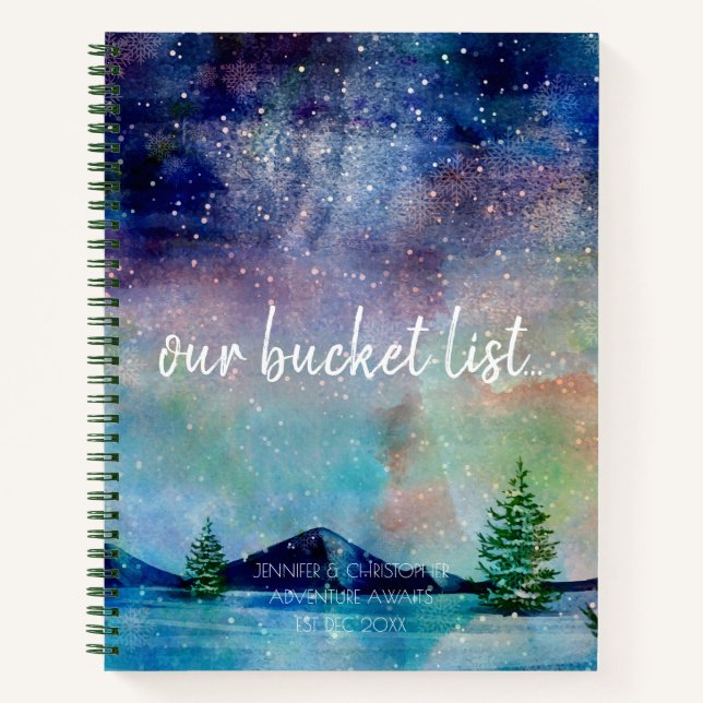 Our Bucket List Couples Keepsake Journal (Front)