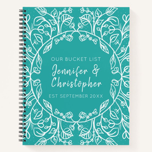 Our Bucket List Couples Keepsake Journal (Front)