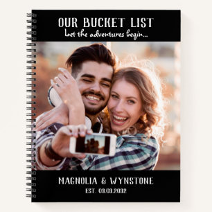 Our Bucket List Couple's Scrapbook Notebook