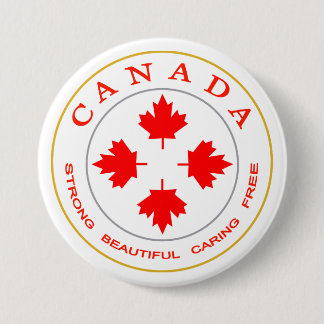 Our Canada Emblem 7.5 Cm Round Badge