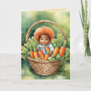 Our Carrot Top's First Birthday Card