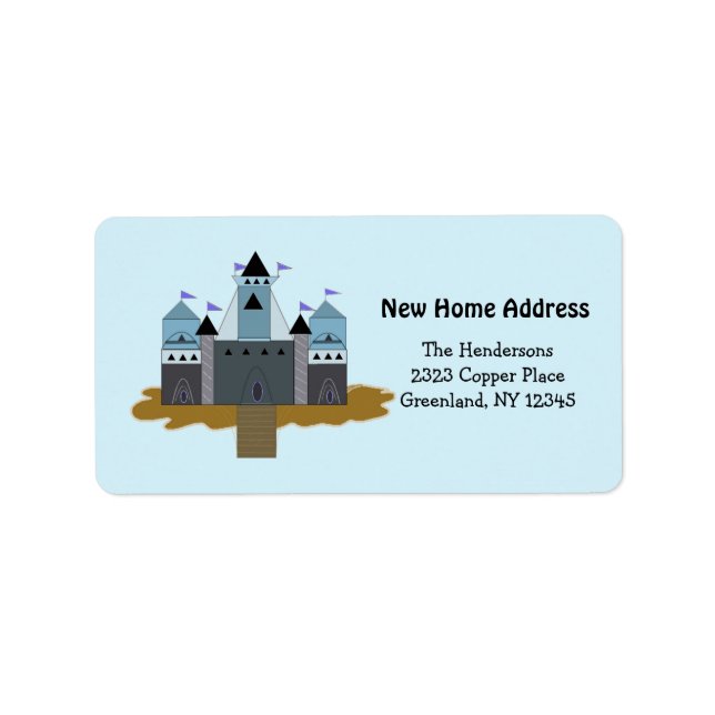 Our Castle New Home Address Label (Front)