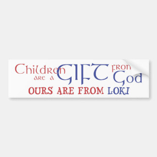 Our children are from Loki Bumper Sticker