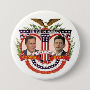 Our Choice: Romney / Ryan 7.5 Cm Round Badge