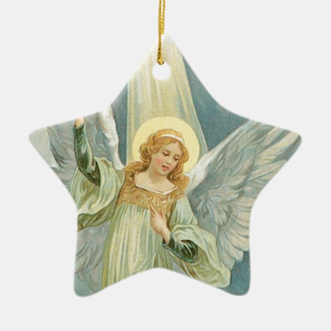Our Christmas Angel Ceramic Tree Decoration (Front)