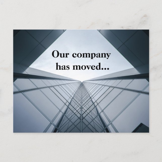 Our Company Has Moved Business Address Change Announcement Postcard (Front)