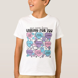 Our Crew Loves Caring For You Housekeeping Valenti T-Shirt