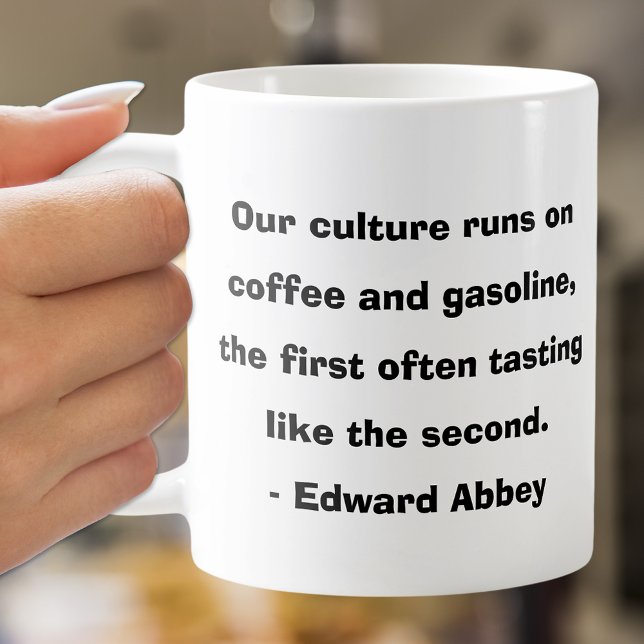 Our Culture Runs on Coffee Quote Text Mug (Creator Uploaded)