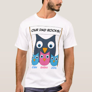 "Our Dad rocks!" - Customisable Father's day T-Shirt