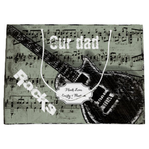 Our Dad Rocks Large Gift Bag