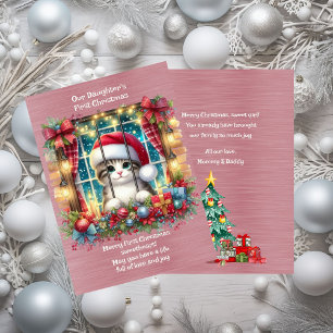 Our Daughter's First Christmas Holiday Card