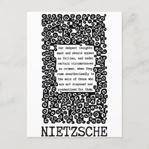 Our deepest INSIGHTS quote by Nietzsche Postcard