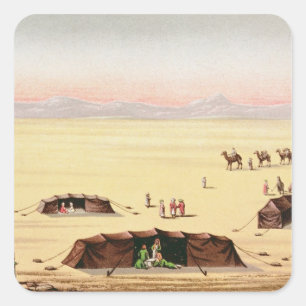 Our Desert Camp Square Sticker