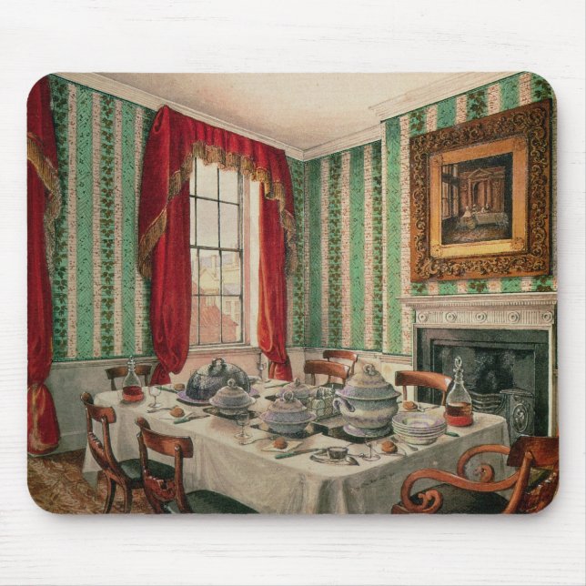 Our Dining Room at York, 1838 Mouse Mat (Front)