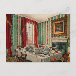 Our Dining Room at York, 1838 Postcard