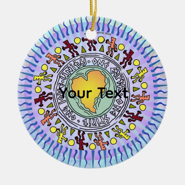 Our Earth Ceramic Tree Decoration (Front)