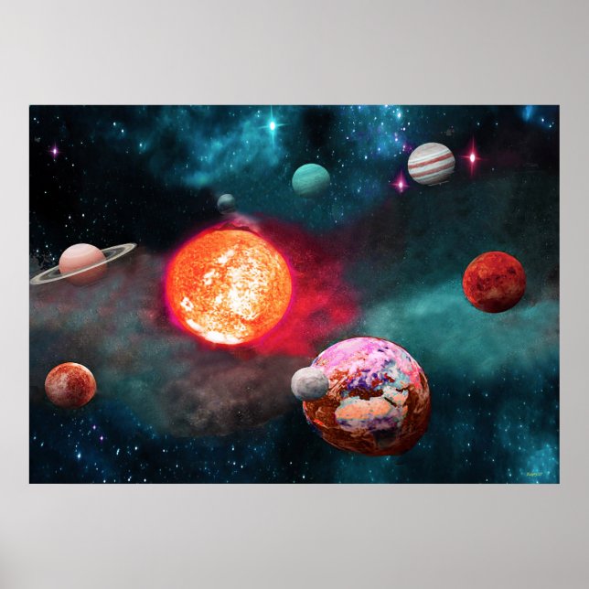 OUR EARTH & ITS NEIGHBORS POSTER (Front)