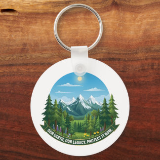 Our Earth & Legacy Nature Landscape Eco Awareness Key Ring