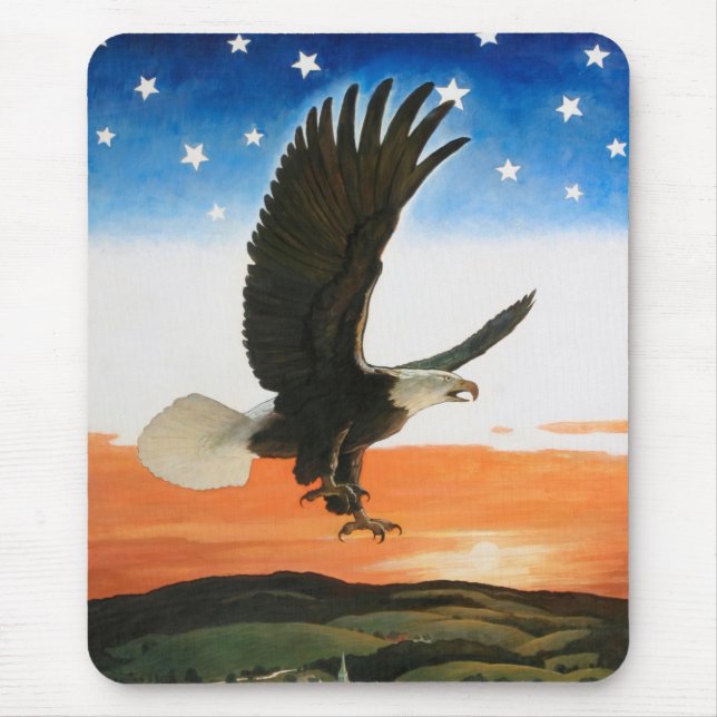 Our Emblem by Newell Convers Wyeth Mouse Mat (Front)