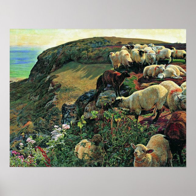 Our English Coast by William Holman Hunt Poster (Front)