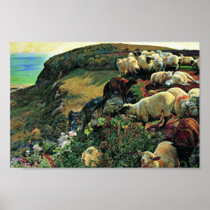 Our English Coast (Stray Sheep) By Hunt William Poster