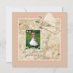 Our Faerie Princess, Baby Girl Birthday Party Invitation