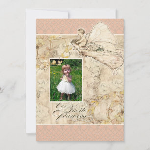 Our Faerie Princess, Baby Girl Birthday Party Invitation