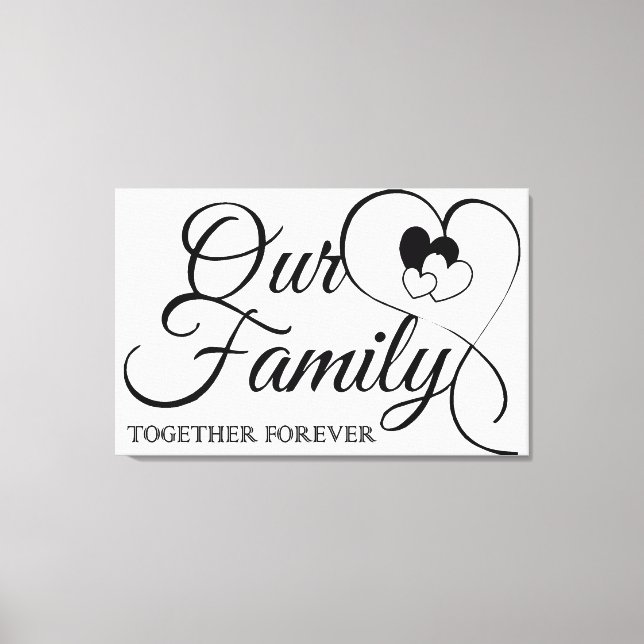 Our Family Canvas Print (Front)