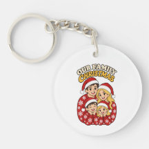 Our Family Christmas Keychain
