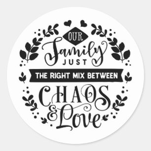 Our Family Classic Round Sticker