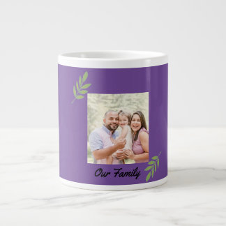 "Our Family" Custom Photo Collage  Large Coffee Mug
