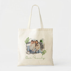 our family cute tote bag reusable family gift