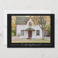 Our Family Has Moved Custom House Photo Black