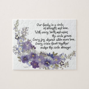 Our Family is a Circle Jigsaw Puzzle