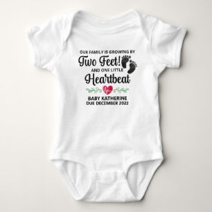 Our Family is Growing by Two Feet Baby Bodysuit