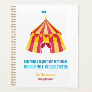 Our family is just one tent away funny planner