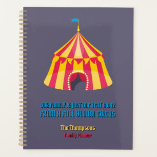 Our family is just one tent away funny planner