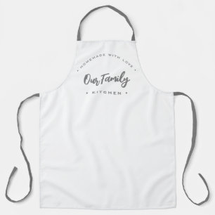Our family kitchen Homemade with love Modern  Apron