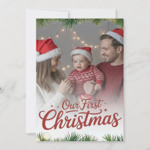Our Family’s First Christmas Together  Invitation