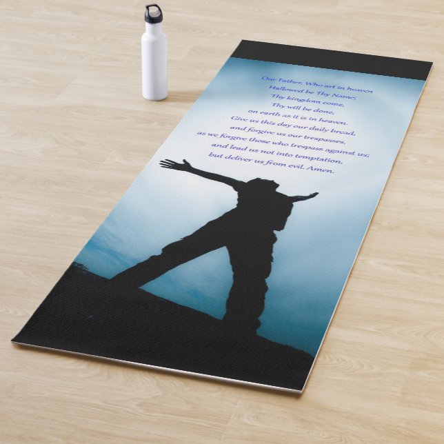 Our Father,Catholic prayer, christian,prayer,faith Yoga Mat (In Situ)