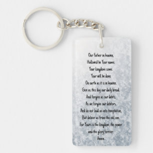 Our Father in heaven keychain, prayer, hope, love Key Ring