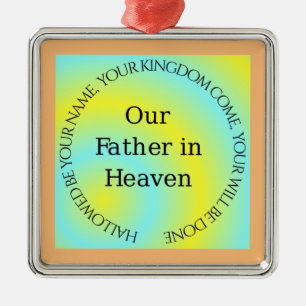 OUR FATHER IN HEAVEN METAL TREE DECORATION