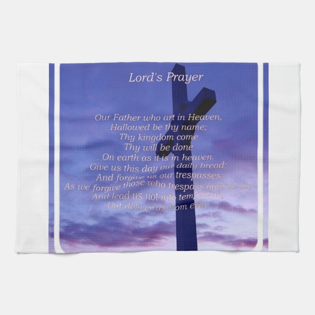 Our Father Kitchen Towel (Horizontal)