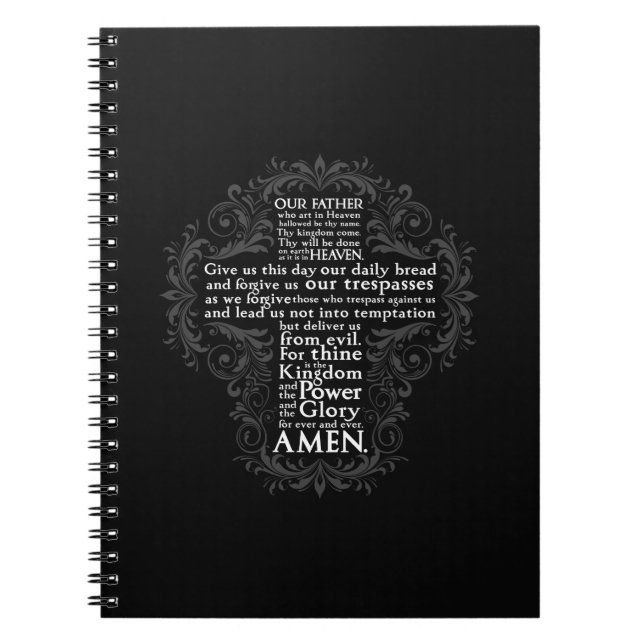 “Our Father” “Lord’s Prayer” “Christian Gift Jesus Notebook (Front)